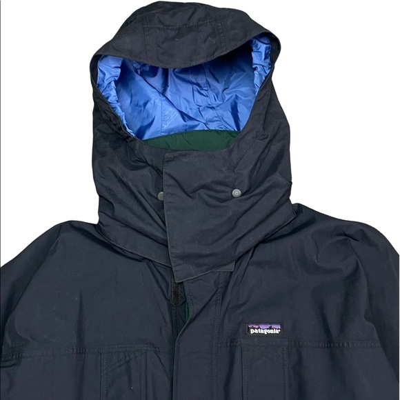Vintage 1994 PATAGONIA 2 Tone Jacket w/ Heavy Duty Hood sz M/L - Picture 5 of 12